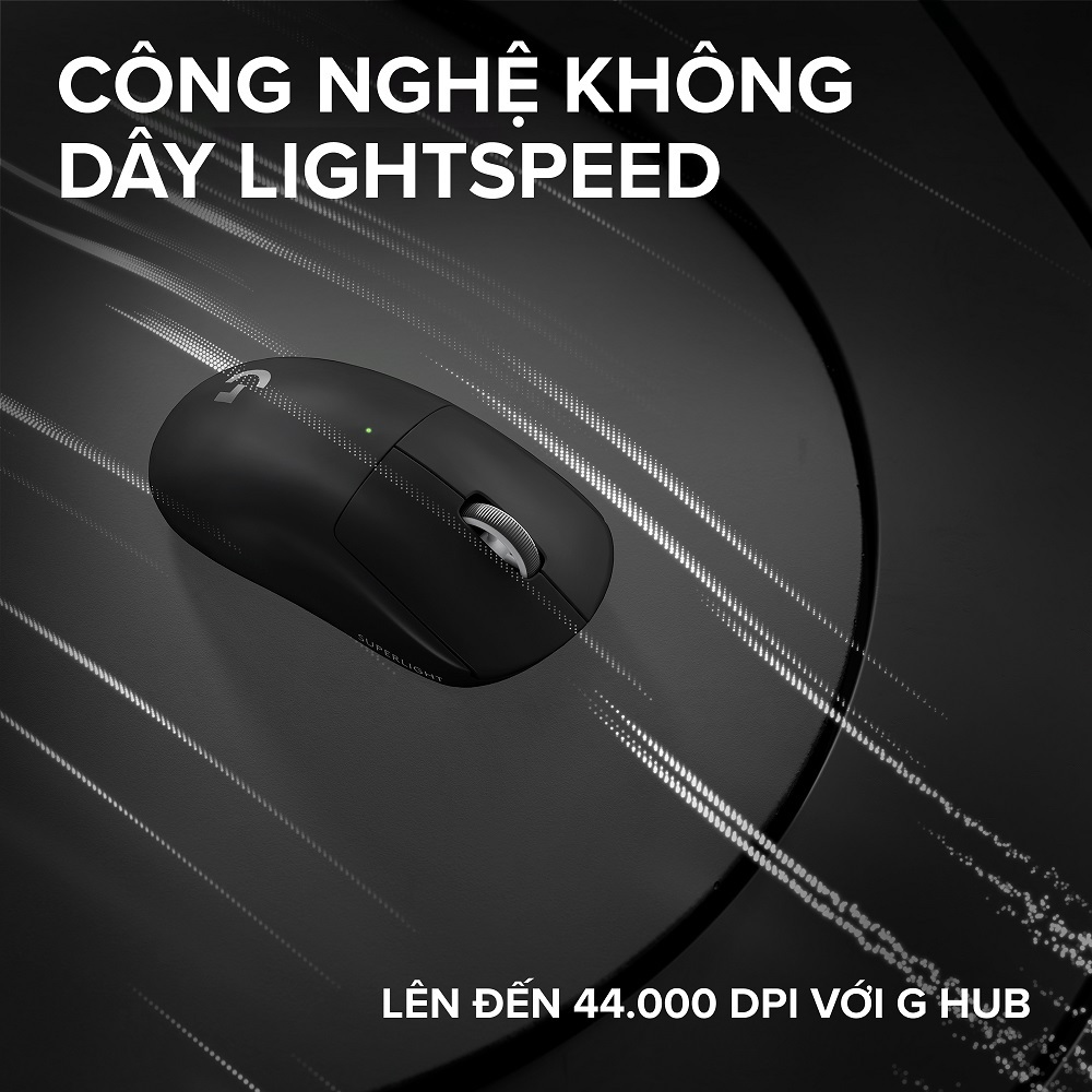 Chuột Gaming không dây Logitech G PRO X SUPERLIGHT 2c - Chuẩn Pro-Grade, Nhẹ 51g, sạc USB-C, cảm biến 44K DPI | BigBuy360 - bigbuy360.vn