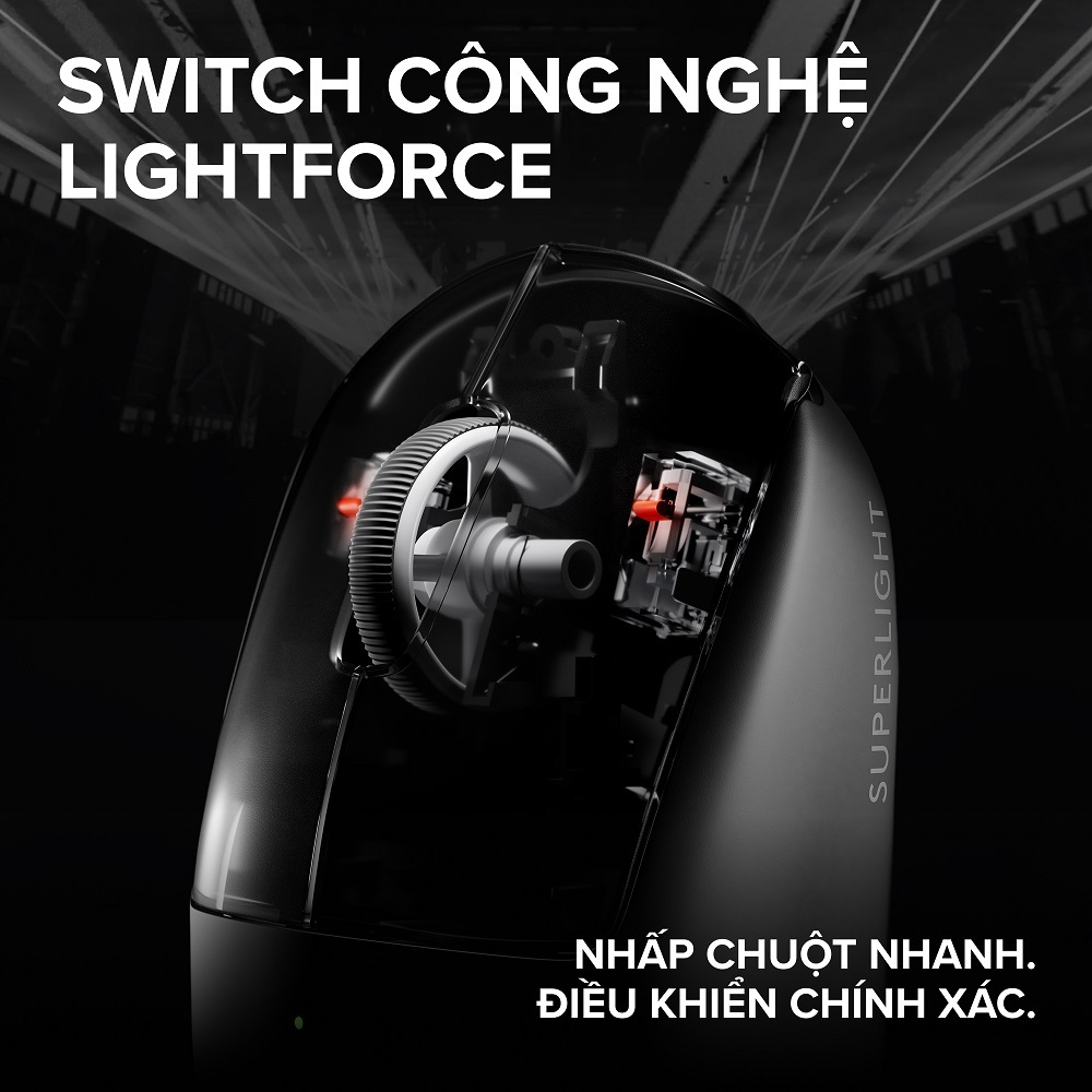 Chuột Gaming không dây Logitech G PRO X SUPERLIGHT 2c - Chuẩn Pro-Grade, Nhẹ 51g, sạc USB-C, cảm biến 44K DPI | BigBuy360 - bigbuy360.vn