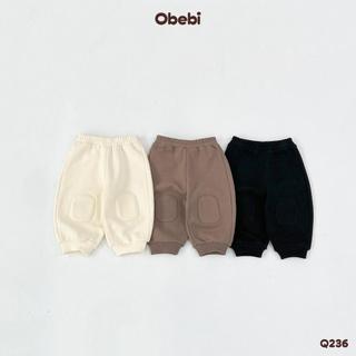  Quần Nỉ Đáp Gối Obebi Phong Cách Hàn Cho Bé Trai Bé Gái từ 8kg - 23kg Q236 