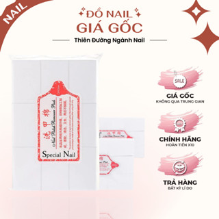 Giấy lau gel 1000 tờ loại dày - Giấy lau gel chuyên dụng bông cotton làm sạch lau sơn móng tay 