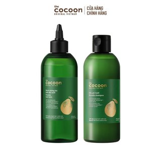   MUA 2 GIẢM 42%  Combo Nước dưỡng tóc tinh dầu bưởi Cocoon 310ml và Dầu gội bưởi 310ml giúp giảm gãy rụng và làm mềm tóc 