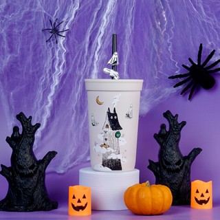  Ly Starbucks CCUP 16OZ  473ml  SS HAUNTED COFFEE HOUSE W  TOPPER 