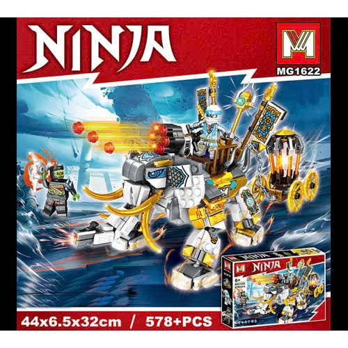 Đồ chơi lắp ráp : Bộ mô hình Ninja – Voi Chiến Thần, 578 mảnh, 6ages+, No. MG1622