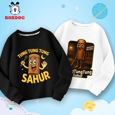 Áo cho bé trai BOBDOG chất vải da cá dày vừa mềm mịn họa tiết in hình tung tung tung sahur dễ thương