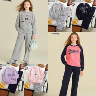  Đồ bộ nỉ da cá bé gái size đại Janeshop set bộ nỉ cho bé gái chất nỉ chân cua từ21-53kg mã BNGĐ154 