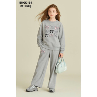  Set bộ nỉ da cá bé gái size đại bộ đồ nỉ chân cua cực mềm mịn cho bé gái đại từ 21-53kg mã 154 