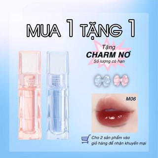 ( Mua 1 son tặng kèm 1 son ) SON KEM BÓNG THẠCH NƯỚC