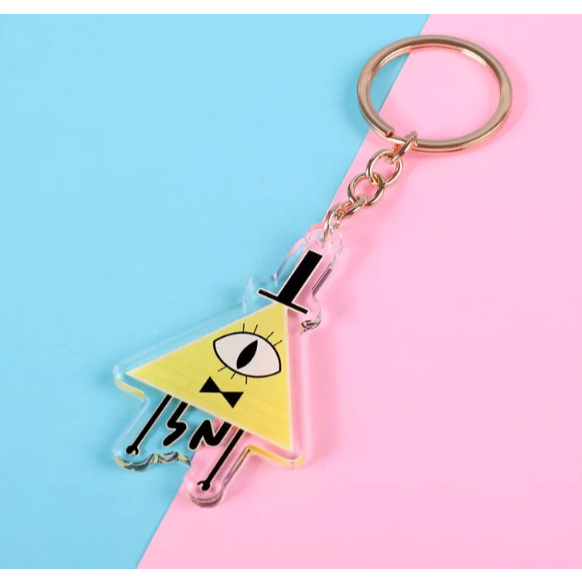 Gravity Falls Bill Cypher Double Sided Keychain | 4 Inch Keychain