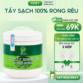 Bột Tẩy Rong Rêu Trên Nền Xi Măng Mộc An 500gr - Bột Diệt Rong Rêu Nền Nhà, Tẩy Mốc Sân Gạch Hiệu Quả