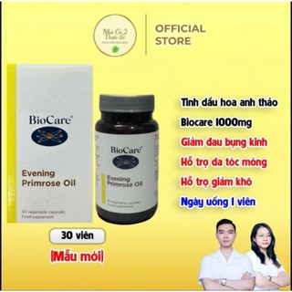 Tinh Dầu Hoa Anh Thảo Biocare 1000mg Lọ 30 viên dành cho người lớn - Nhập khẩu chính hãng - Có tem phụ