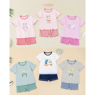 [ Xả Kho ] JINRO Bộ quần áo cộc tay chất modal petit cho bé 9 tháng đến 4 tuổi