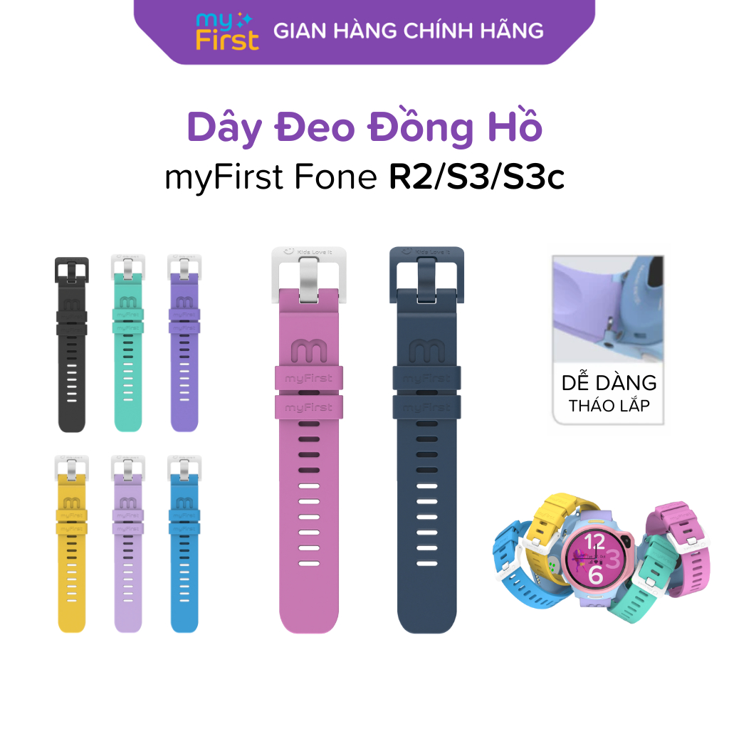 Dây đeo đồng hồ myFirst Fone S3/ R2/S3c [Hàng chính hãng]