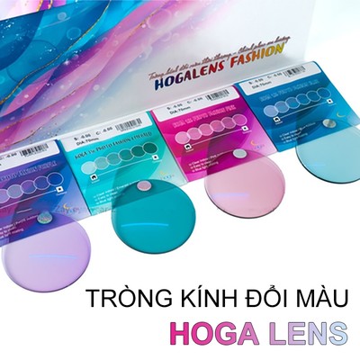 [CHỌN MÀU ĐỔI MÀU] Tròng kính đổi màu thời trang HOGA 1.56 mắt kính chống tia UV400
