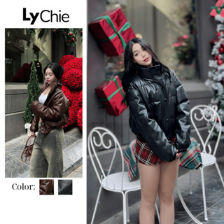  Áo Khoác Phao Da Lì Dáng Croptop Cao Cấp – Lychie | Thiết Kế Sành Điệu Cực Ấm Áp Hot Trend Mùa Đông Cho Nữ Top 