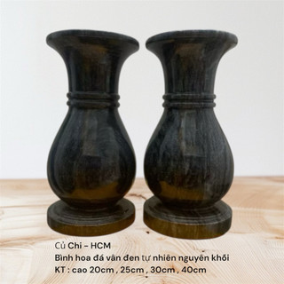 Bình bông, lọ hoa thờ cúng đá đen