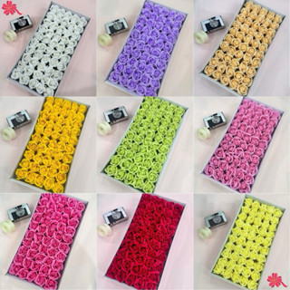   Combo 50 bông  Sỉ Hoa Hồng Sáp 3 Lớp – Hộp 50 Bông Làm Bó Hoa Trang Trí Decor Quà Tặng Ý Nghĩa Các Dịp Lễ 