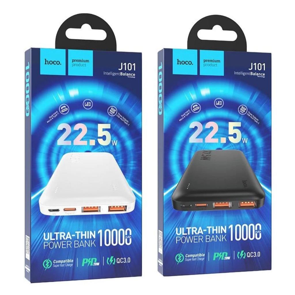 Pin sạc dự phòng hoco J101 10.000mah sạc nhanh 22,5w + PD20W