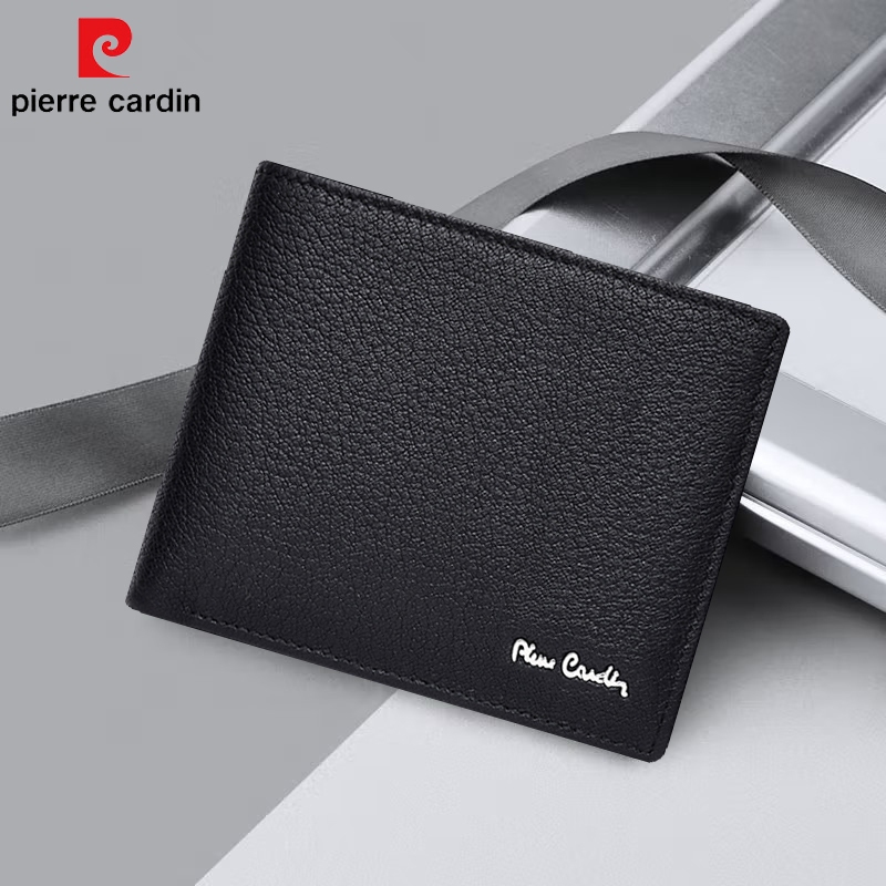 Ví nam Pierre Cardin chính hãng da cừu thật ví ngang 2090
