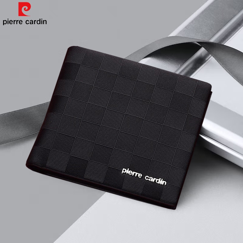 Ví Pierre Cardin chính hãng da bò thật ví ngang 2122