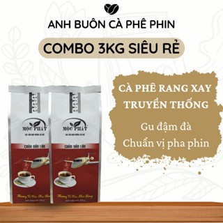  Cà phê chồn Đắk Lắk pha phin đậm đà số 1 cà phê truyền thống cà phê nguyên chất đậm vị 3kg - Anh buôn cà phê 