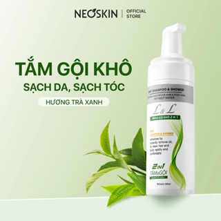 Dầu gội khô 2in1 tắm gội không dùng nước, làm sạch và phồng tóc không gây bết tóc NEOSKIN chai xịt 160ml