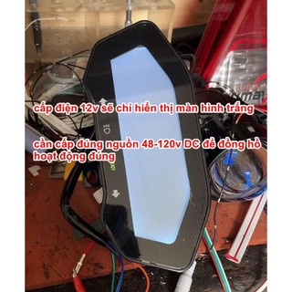 đồng hồ xe điện MSX màn LCD 48-120V, đồng hồ điện tử xe điện