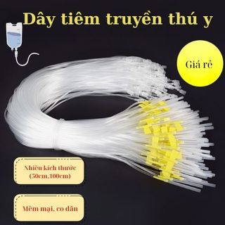 Dây Tiêm Truyền, Nối Kim Xi Lanh Thú Y 50cm / 100cm – Dụng Cụ Tiêm Truyền Cho Heo Bò Dê Cừu