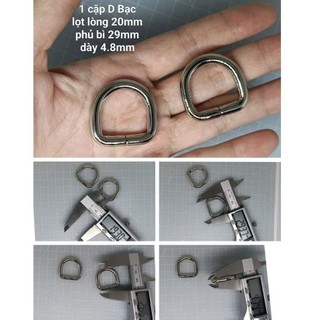 D dày (1 Cặp) , loại thường, lọt lòng (15mm- 20mm, Màu vàng và Màu Bạc)