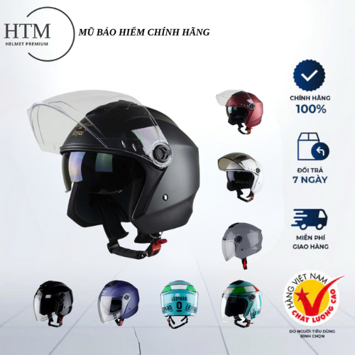 ROYAL M268 Mũ 3/4 Chính Hãng ROYAL HELMET  2 Kính Tiện Lợi BH 12 Tháng.