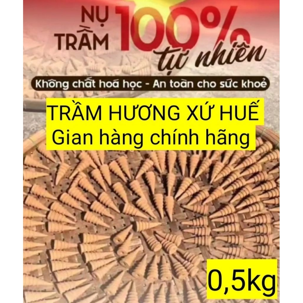 0,5kg Trầm Quế huế  ( 165 nụ + TẶNG 5 nụ trầm VĨNH THUẬN PHÁT không hóa chất , 100% quế thật )