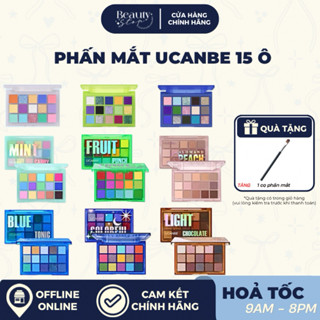 [HỎA TỐC] Bảng Phấn Mắt UCANBE 15 Ô Lên Màu Tốt Lâu Trôi Nhiều Bảng Màu Tùy Chọn