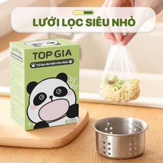  1 Hộp 100 Túi Lọc Rác Bồn Rửa Chén Bát TopGia Túi Lưới Lọc Rác Chậu Rửa Bát Bọc đựng Rác Bồn Rửa Bát 