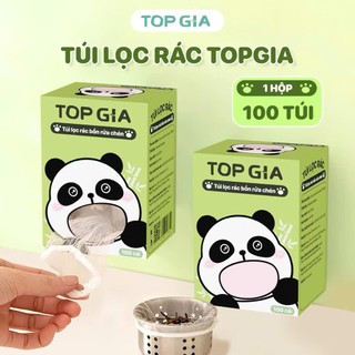  1 Hộp Combo 100 túi lọc rác bồn rửa chén TOPGIA túi lưới lọc rác chậu rửa tiện lợi sạch sẽ 