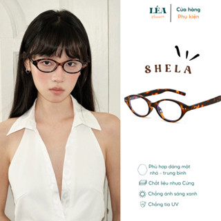 Kính mắt chuyên [lắp cận dưới 6 ĐỘ] LÉAGLASSES kính SHELA  mắt mèo chất liệu nhựa cao cấp Y2K Bayonetta