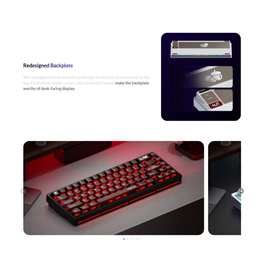 [Hỏa Tốc] Bàn Phím Cơ Nut65 3 Modes, Nhôm Cnc, Mạch Xuôi Led Rgb Hotswap Ball Catch | BigBuy360 - bigbuy360.vn