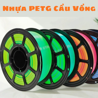  Nhựa In 3D PETG Cao Cấp Cầu Vồng Nhiều Màu 1 KG 1.75mm Dễ In Hút Chân Không Hạn Chế Độ Ẩm 