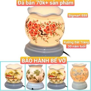  COMBO BỘ ĐÈN XÔNG TINH DẦU GỐM BÁT TRÀNG SIZE NHỎ - TRUNG - TO 