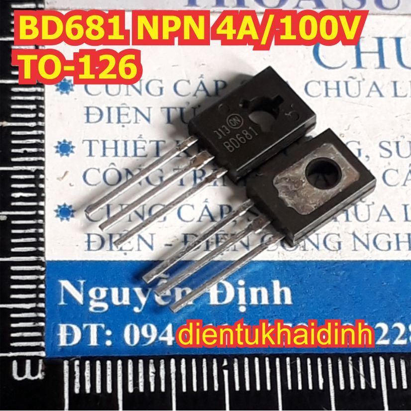 10 con BD681 BD681G BD682 BD682G NPN thuận / PNP nghịch transistor 4A 100V TO-126 kde1477