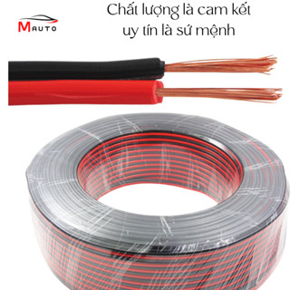 Dây Loa Ô Tô Đỏ Đen 0.5mm², Dây Điện, Đồng Nguyên Chát – Dây Nối Loa, Amply, Subwoofer, Hệ Thống Âm Thanh Chát Lượng
