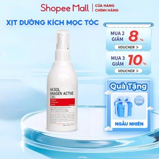 Xịt Kích Mọc Tóc Dưỡng Da Đầu Nuôi Dưỡng Nang Tóc Chắc Khỏe Dành Cho Tóc Rụng Mỏng Yếu Hasol  Anagen Active Tonic 100ml