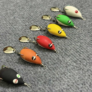  Mồi nhái hơi F35 mini cao su Thái siêu mềm dai lưỡi bén chống gỉ mồi giả câu cá lóc cực nhạy | Nổi Lửng Có Thìa Nhái 