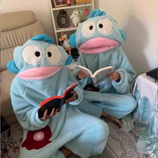  Bộ Đồ Ngủ Mùa Đông Cá Xấu Xí Áo Choàng Lông Bộ,Bộ Ngủ Bông Chất Mềm Mịn 