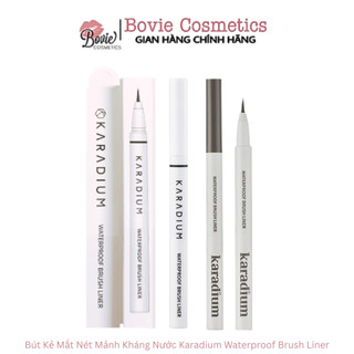  Bút dạ kẻ mắt Eyeliner Karadium Waterproof Brush Liner Black 