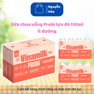   SỐ LƯỢNG CÓ HẠN Thùng Sữa Chua Uống Probi Vinamilk Lựu Đỏ Ít Đường 130ml - Probi Lợi Khuẩn Hỗ Trợ Tiêu Hóa 