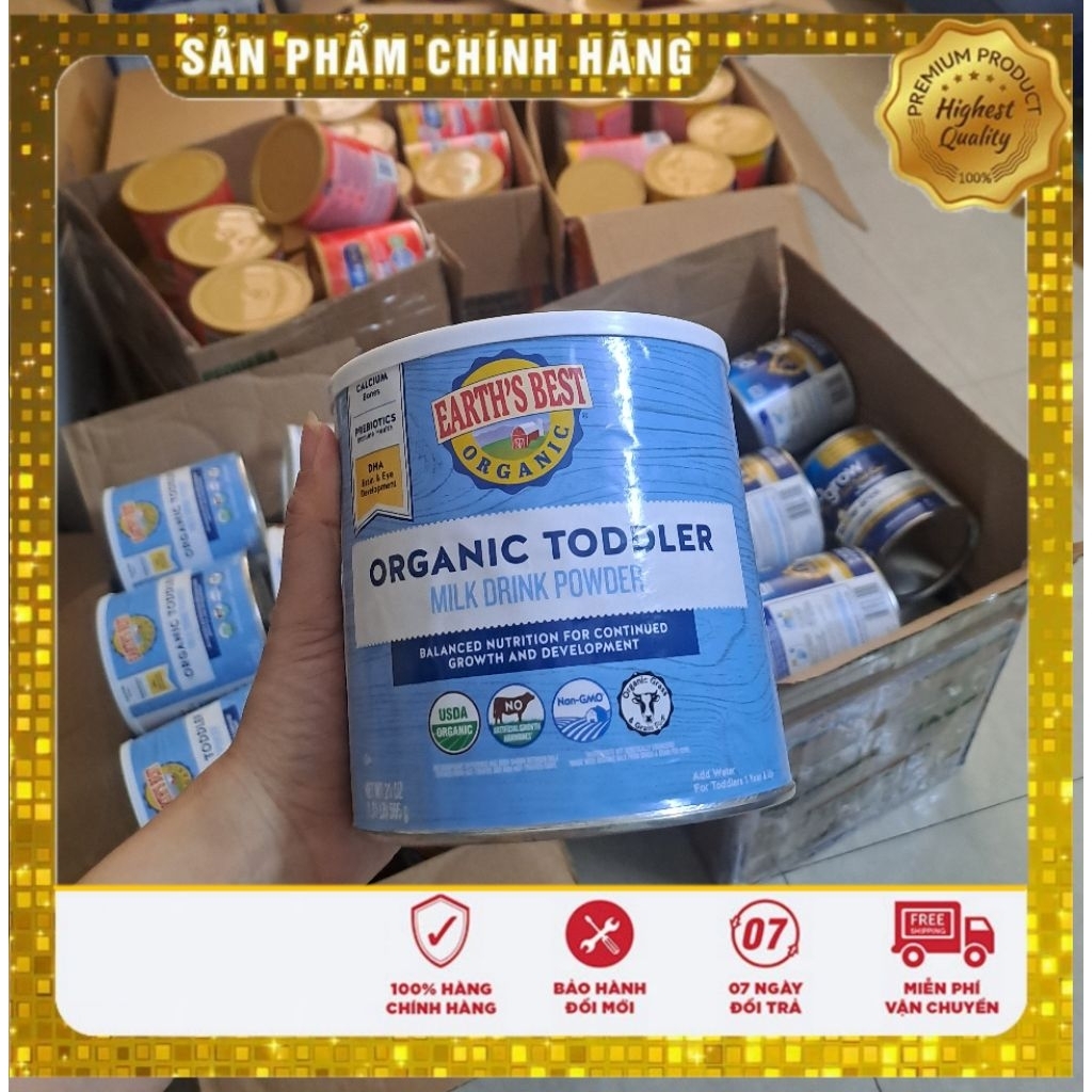 sữa earth's best xanh  bay ảie đủ bill mỹ