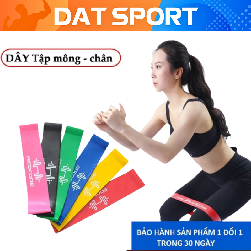 Dây Miniband Đàn Hồi Kháng Lực Tập Mông Đùi Cho Nữ REDCORE