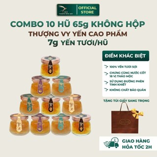 [Hỏa tốc HCM] Combo 10 Hũ Yến Công Nghệ Cao Chưng Sẵn Cao Phẩm 65G CICI Thượng Đỉnh Yến - Không Kèm Hộp - Quà Biếu Tặng