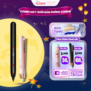 Combo Máy dập xù bấm phồng chân tóc mini, dập chân vuông, kẹp là thẳng tóc nhẹ nhàng tự nhiên không gãy tóc. BH 12 tháng