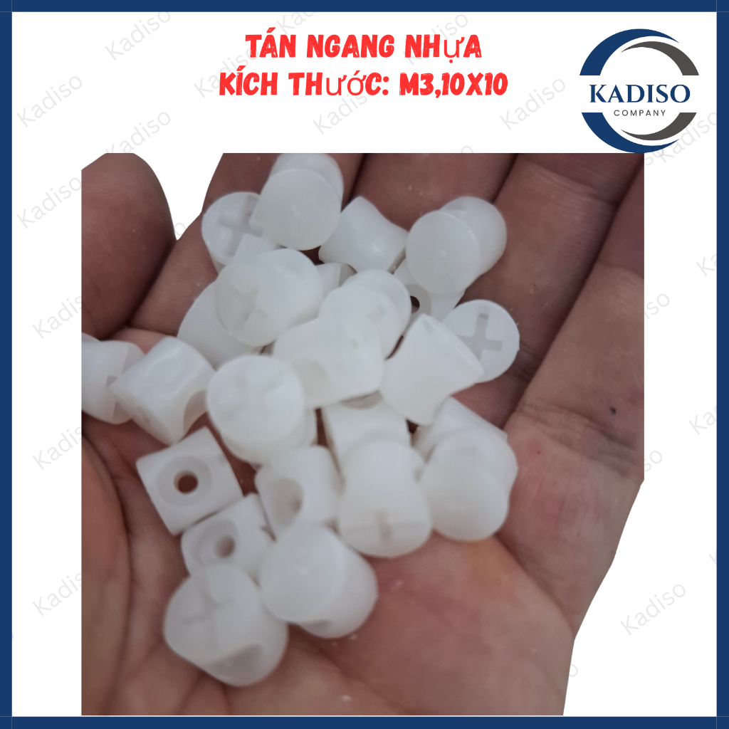 [Set 100 cái]Tán ngang nhựa, tán nhựa liên kết tủ gỗ, tán nhựa - Phụ kiện liên kết nội thất