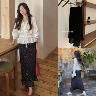  Ngocanh6959 SALE CV964 Chân váy hoa nhí dáng dài #7502 phong cách basic tiểu thư 